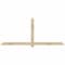 Ekena Millwork Eugene Rough Sawn Timber Gable Bracket, Douglas Fir, 96"W x 40"H x 2"D x 4"F, 10/12 Pitch GBW096X40X0204EUG00RDF - alternate 1